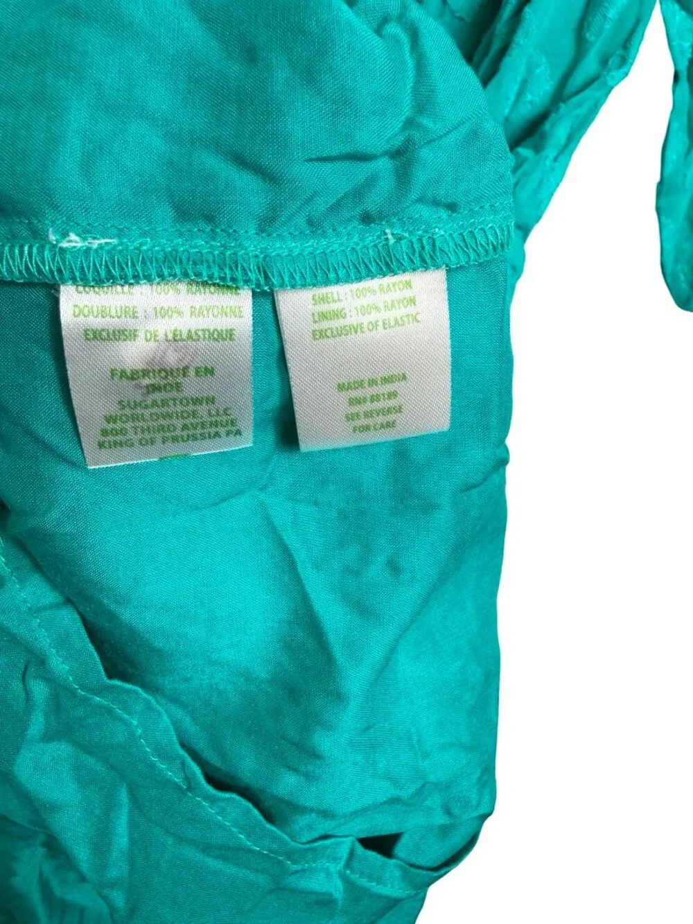 Lilly Pulitzer Rochelle Romper XS Green Off Shoulder Skirt Skort Boho Textured